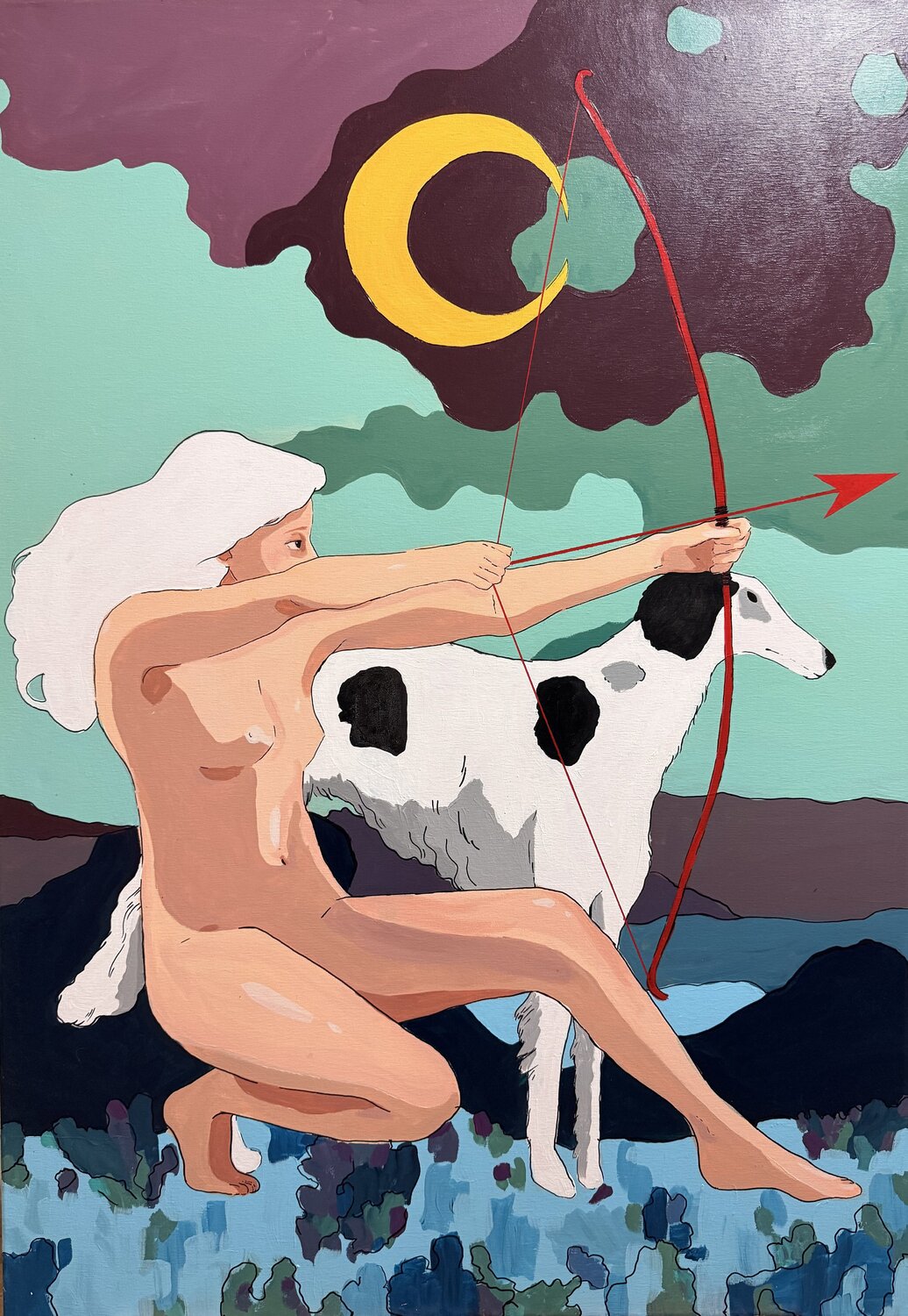 El cazador Carolina Veciana Original painting for sale