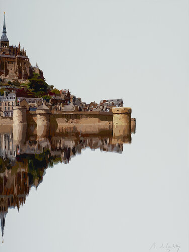 Reflet éphémère du Mont by baudouin de Lambilly, Painting for Sale on Select