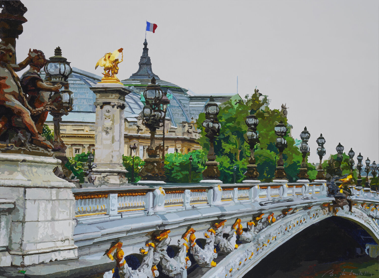 Le Grand Alexandre baudouin de Lambilly Original painting for sale