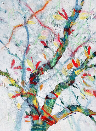 Rami policromi by Francesca Tesoriere, Painting for Sale on Select