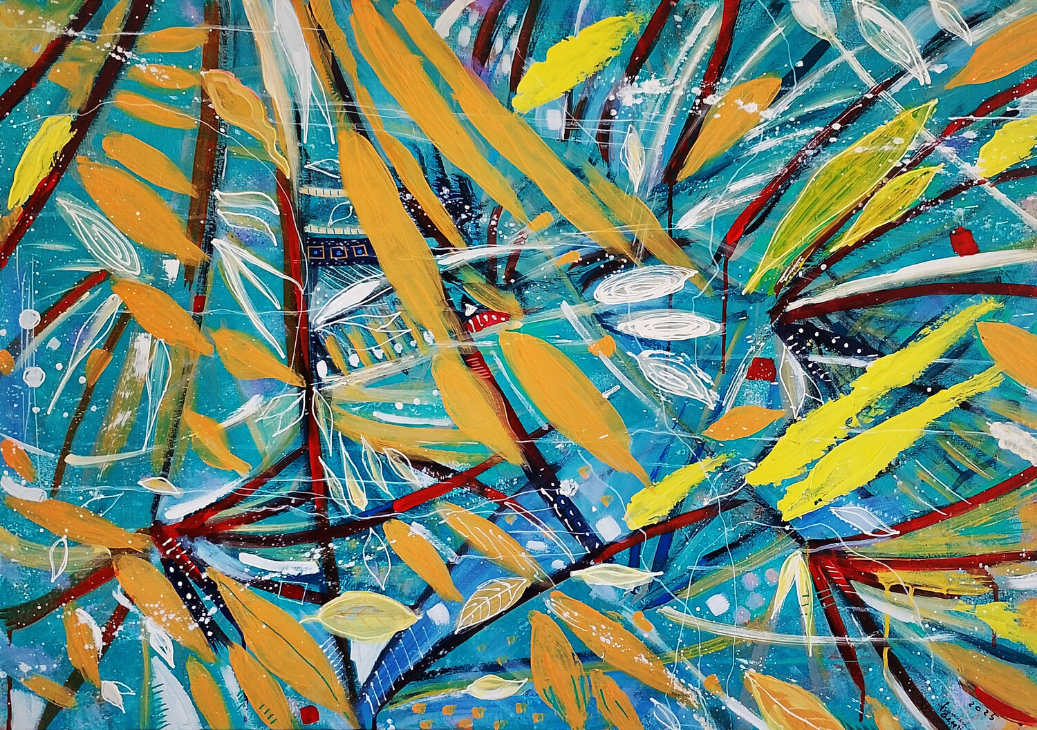 Tropical Harmony Francesca Tesoriere Original painting for sale