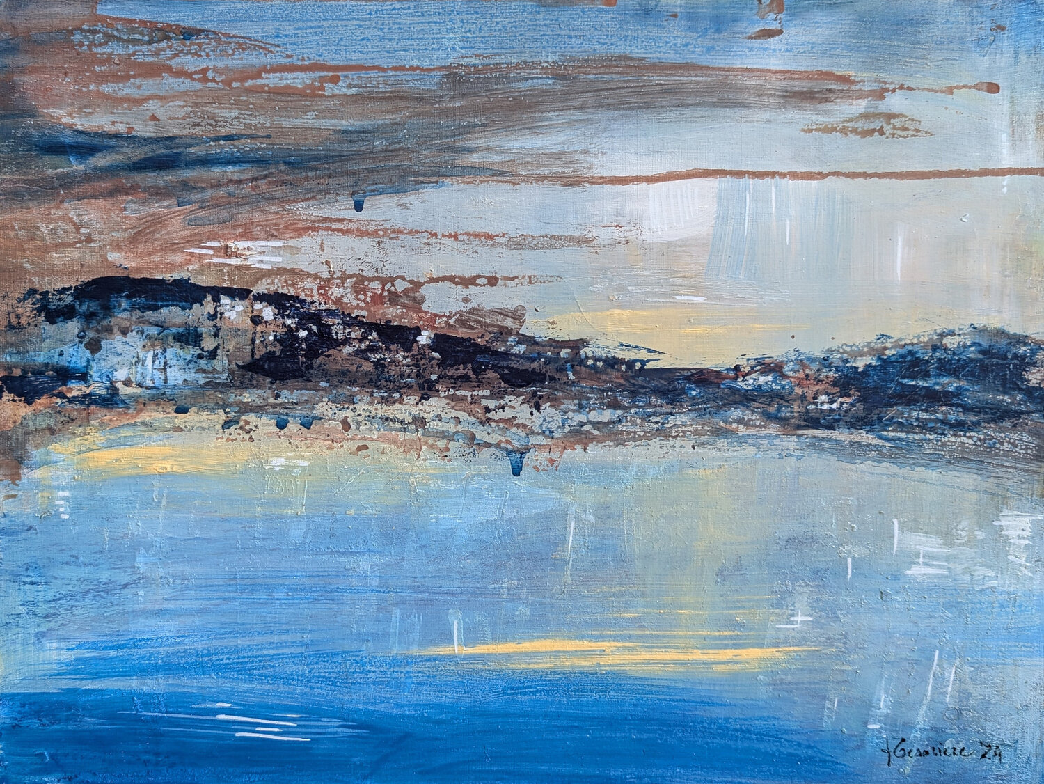 Studio di paesaggio in Cornovaglia #1 Francesca Tesoriere Original painting for sale
