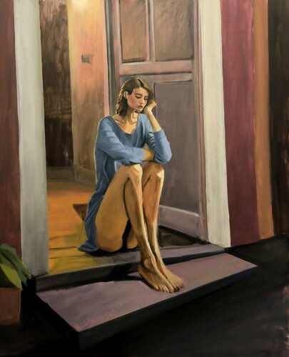 Any Moment by Nico Birk, Painting for Sale on Select