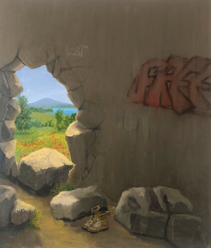 Left Behind by Nico Birk, Painting for Sale on Select