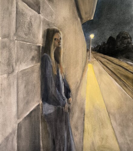 About To Lose My Last Friend by Nico Birk, Painting for Sale on Select