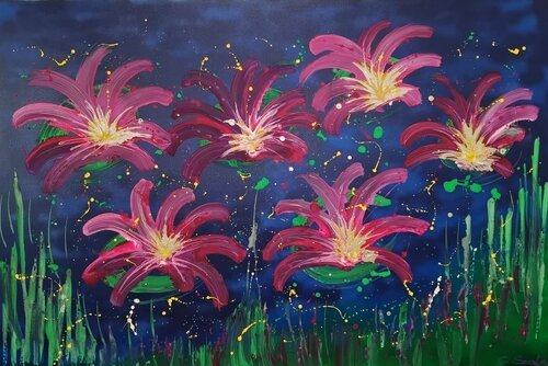 Ninfee by Chiara Scala, Painting for Sale on Select