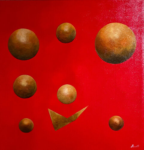Composition For Hexagram N7 by Begoña Colomar, Painting for Sale on Select