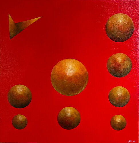 Composition For Hexagram N8 by Begoña Colomar, Painting for Sale on Select