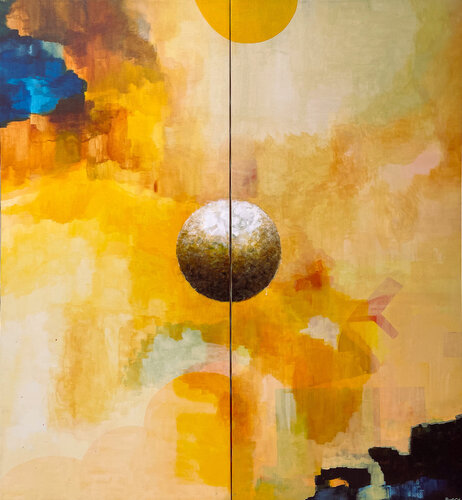 Self - 2 Panels by Begoña Colomar, Painting for Sale on Select