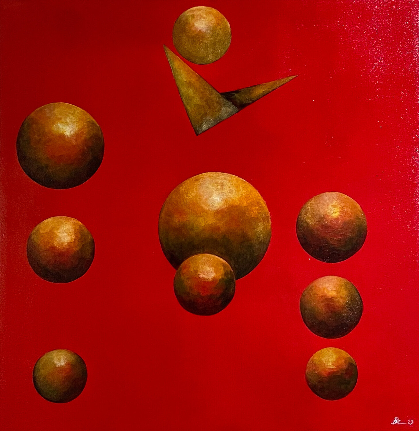 Composition For Hexagram N9 Begoña Colomar Original painting for sale