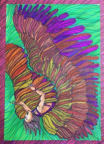 The Fall Of Icarus von Vishal J.Singh, Zeichnungen kaufen auf Select