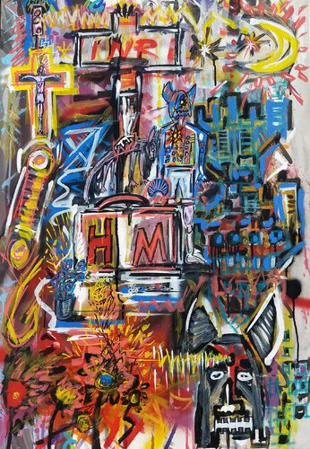 "i.n.r.i.h.m." by Mimmo Ferrari, Painting for Sale on Select