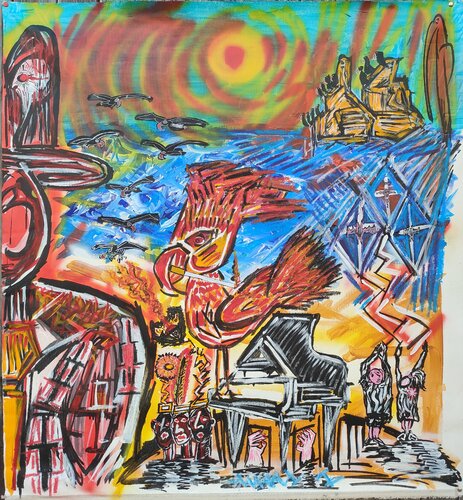 "l' altra metà" by Mimmo Ferrari, Painting for Sale on Select