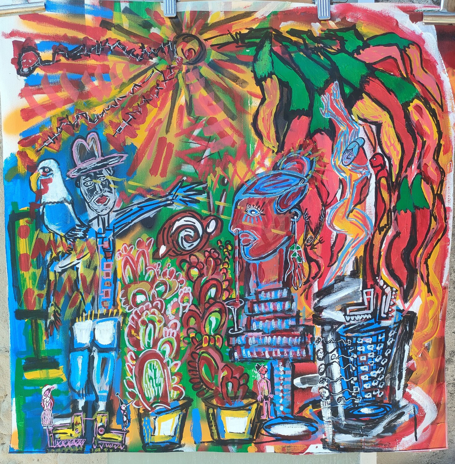 "Red pepper s.r.l." Mimmo Ferrari Original painting for sale