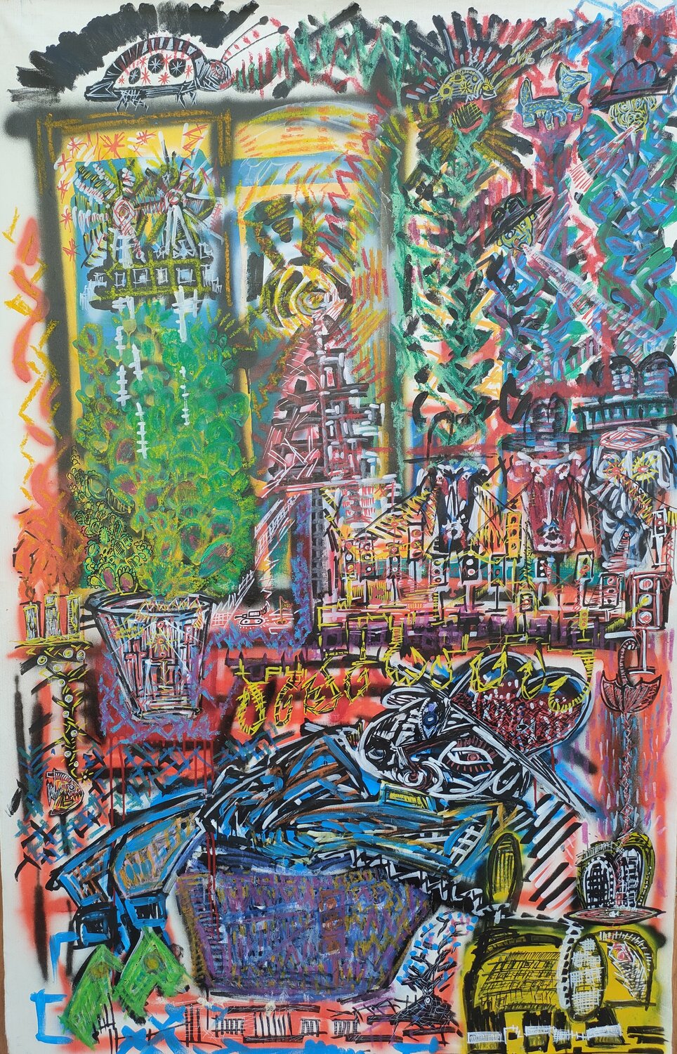 "nothingman" Mimmo Ferrari Original painting for sale