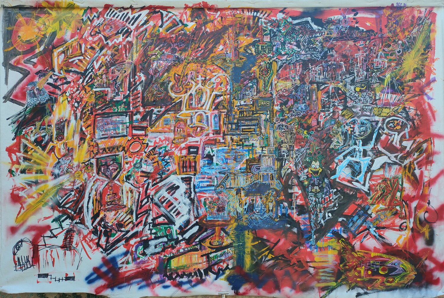 "omnia Munda mundis" Mimmo Ferrari Original painting for sale