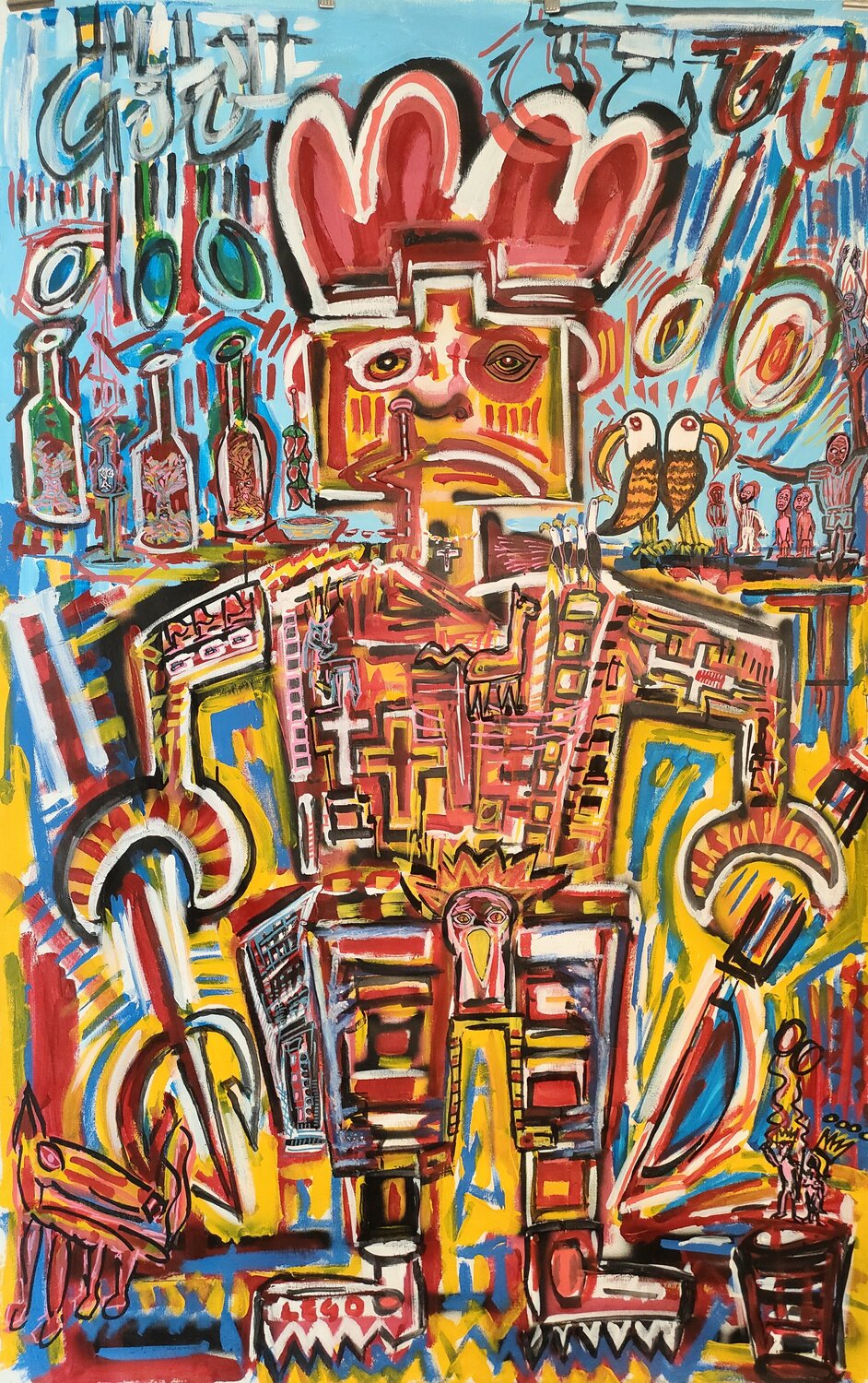 "Lego/Chef" Mimmo Ferrari Original painting for sale
