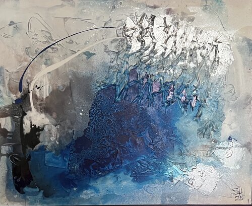 Silver Ozean by Sabine Hetzer, Painting for Sale on Select