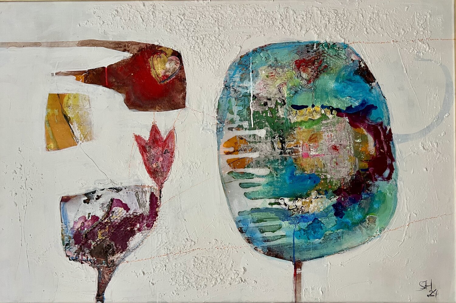 All nature Sabine Hetzer Original painting for sale