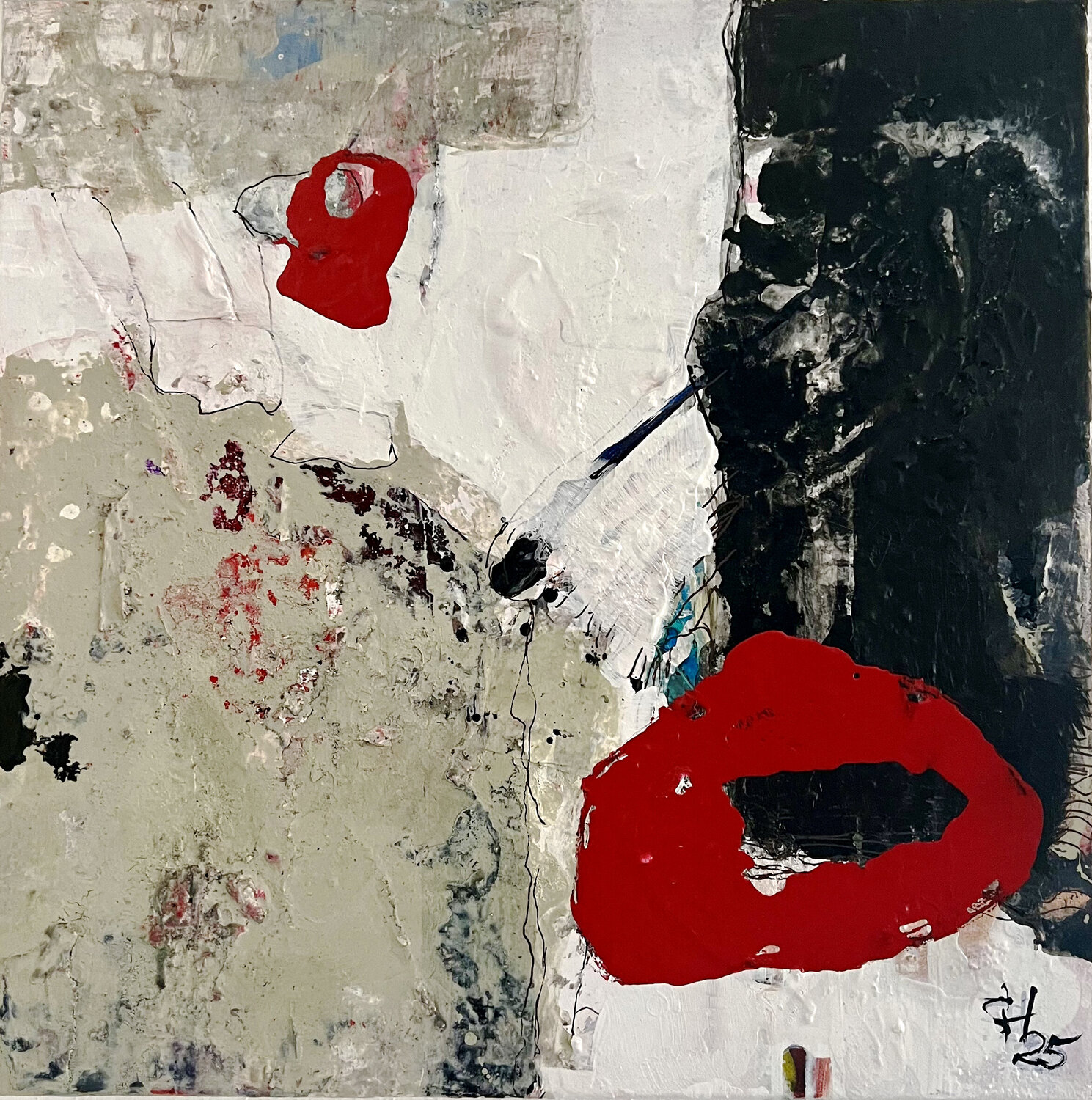 Introspection Sabine Hetzer Original painting for sale