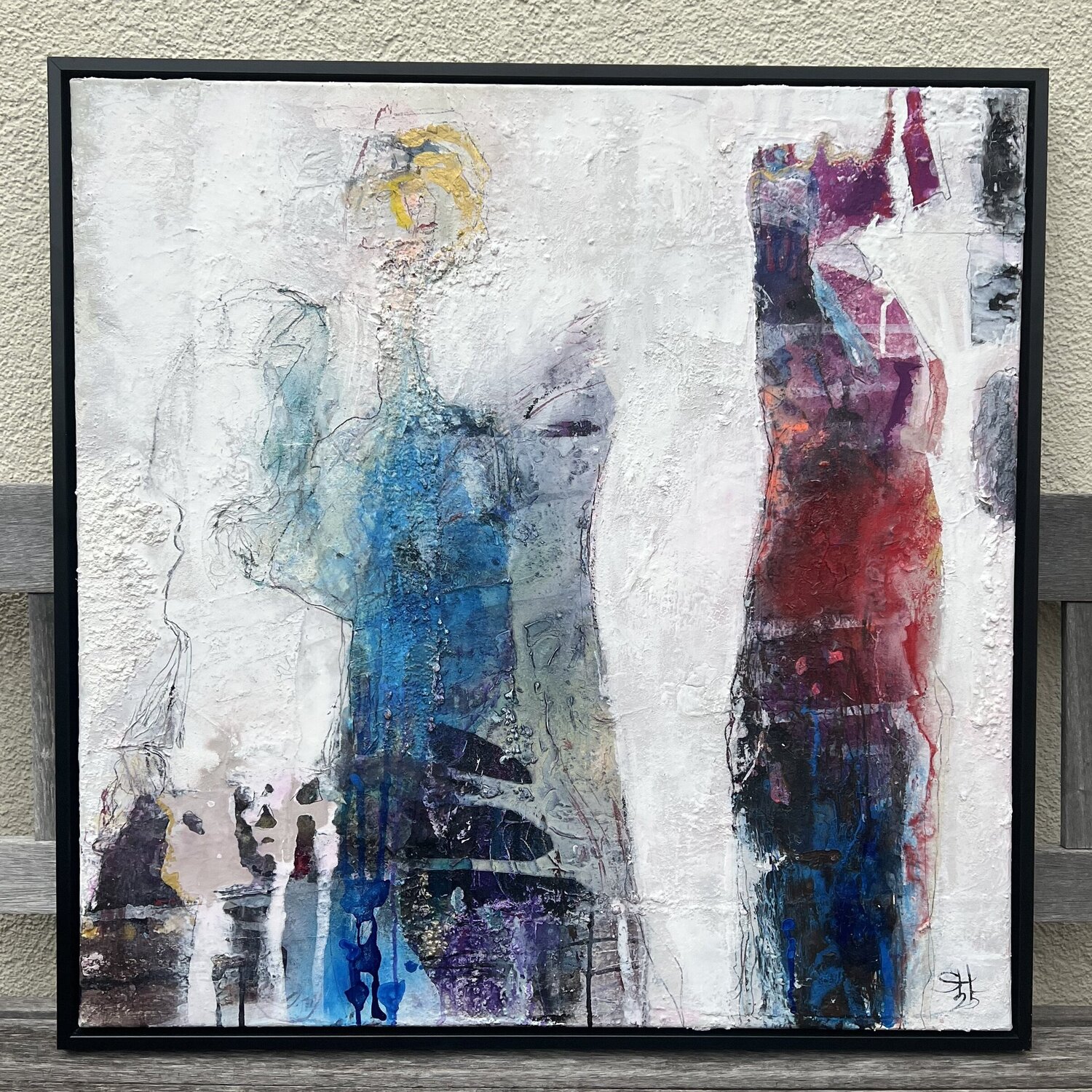 Angel Call Sabine Hetzer Original painting for sale