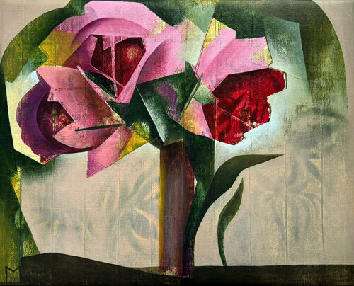 Three Roses by Marta Andrusenko, Painting for Sale on Select
