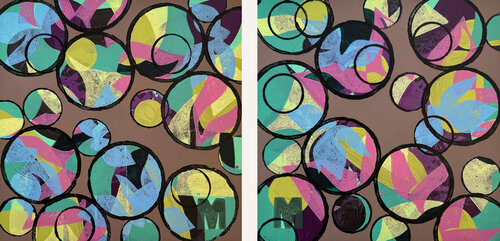 Diptych: Prism Binoculars by Marta Andrusenko, Painting for Sale on Select
