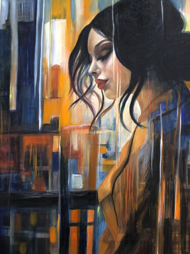 "Silent Reflections" by Shannon Rios, Painting for Sale on Select