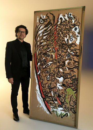 Fragmentos del Ser o Copiandome a mi mismo pero ampliando el detalle by Nicolás Urquiza, Painting for Sale on Select
