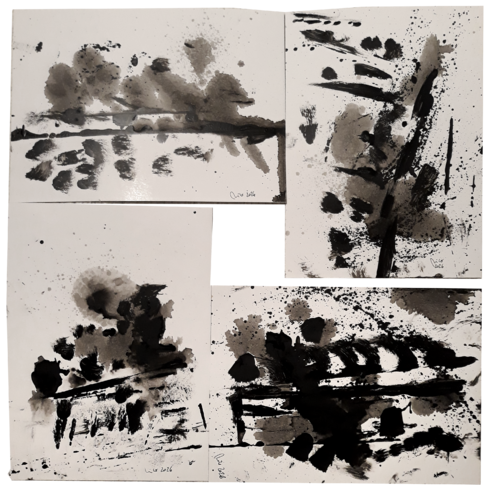 El Bosque Disperso 1 en un Cuadriptíptico o Tetraíptico ( es decir son 4 paneles independientes) by Nicolás Urquiza, Painting for Sale on Select