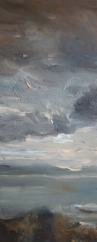 Storm on Lake Zug by Kiki Spring, Painting for Sale on Select