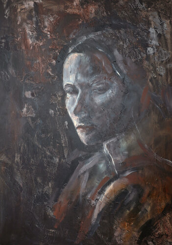 Lucia - Through All the Scars by Kiki Spring, Painting for Sale on Select