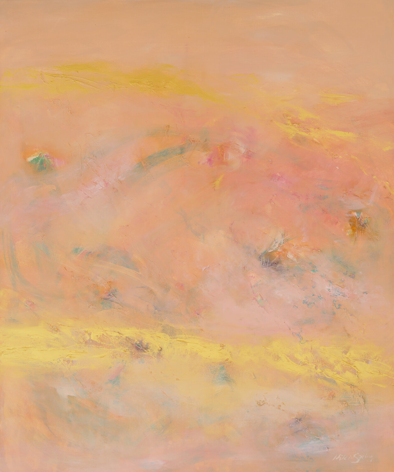 Rose Abstract Kiki Spring Original painting for sale