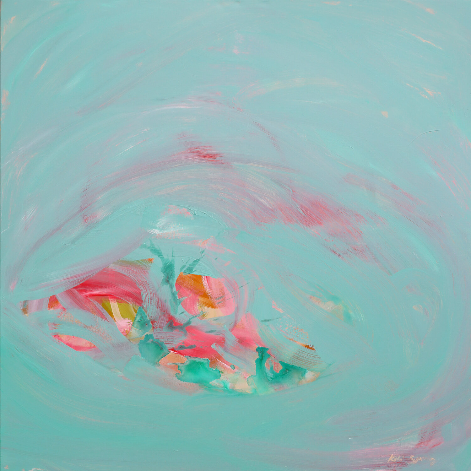 Where Color Dreams Kiki Spring Original painting for sale
