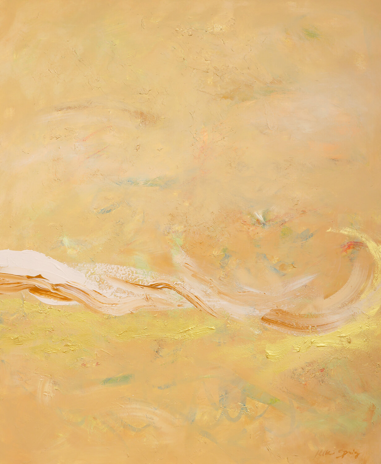 Sandy Abstract Kiki Spring Original painting for sale