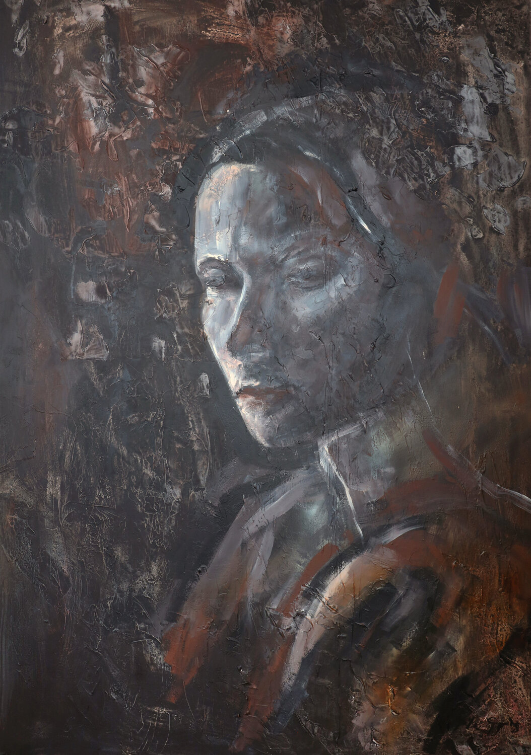 Lucia - Through All the Scars Kiki Spring Original painting for sale