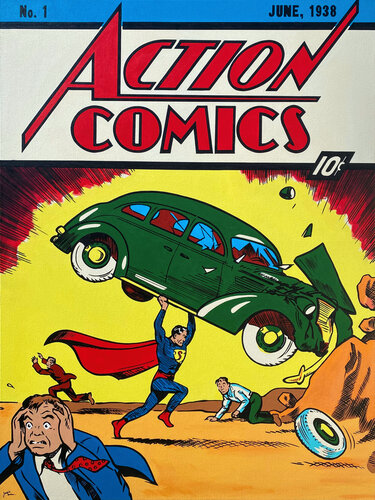 Action Comics No 1 by Jamie Lee, Painting for Sale on Select