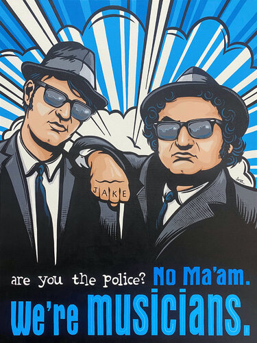 Blues Brothers - Musicians by Jamie Lee, Painting for Sale on Select