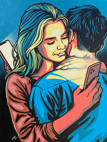 21st Century Embrace by Jamie Lee, Painting for Sale on Select