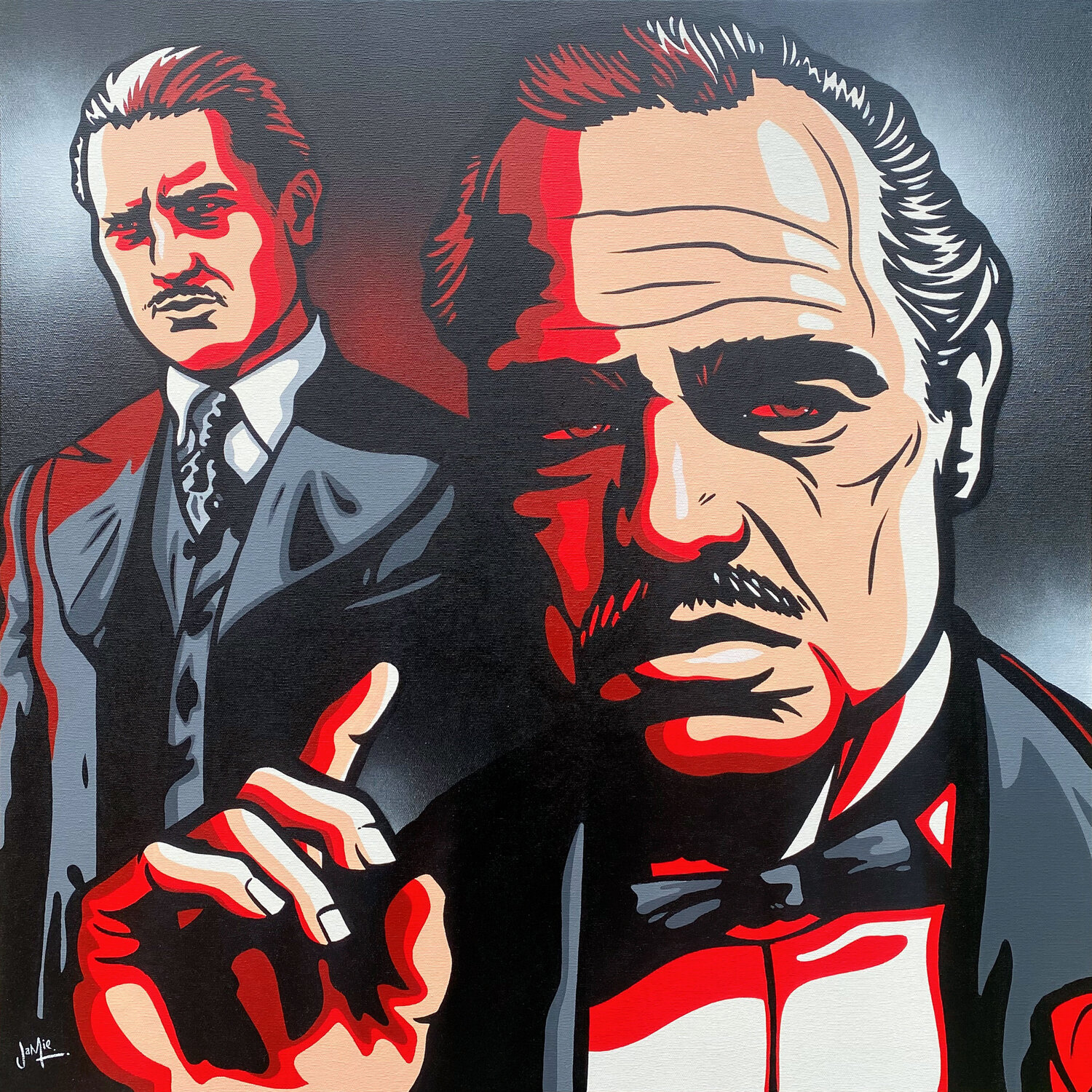 Vito Corleone Jamie Lee Original painting for sale