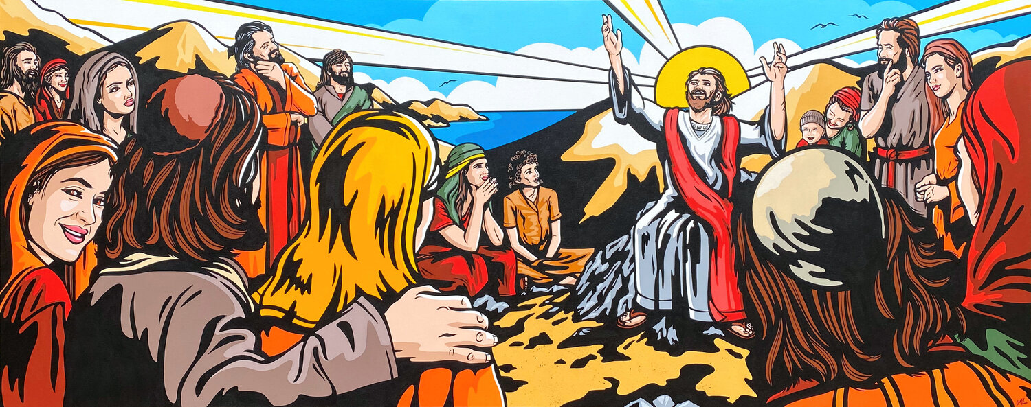 Blessed Are The Peacemakers Jamie Lee Original painting for sale