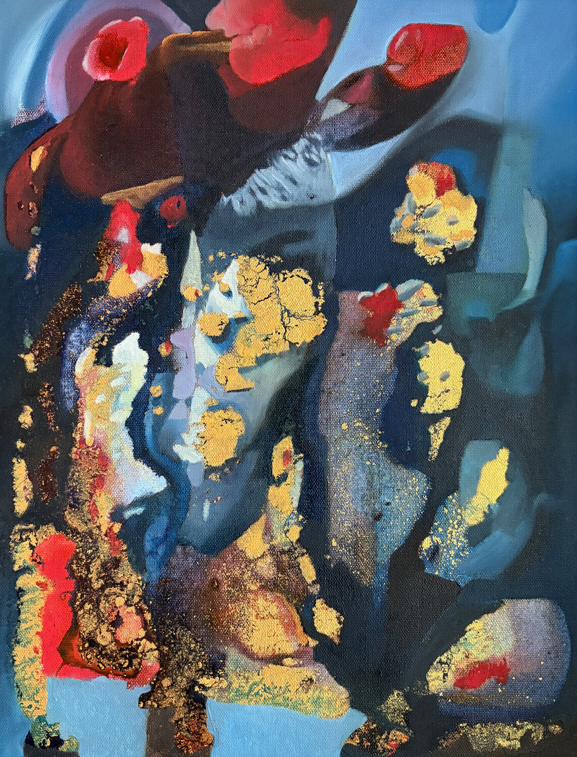 Into the Blue Anika Kuntze Original painting for sale