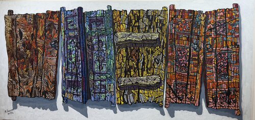 The Doors  | 3D Sculptural Masterpiece by Dilorom Mamedova by Dilorom Mamedova, Painting for Sale on Select
