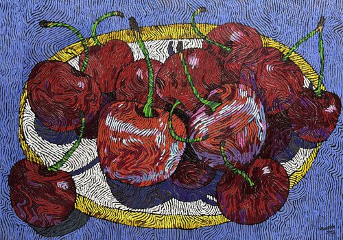 Taste of the Moment: A Monument to Oriental Hospitality by Dilorom Mamedova, Painting for Sale on Select