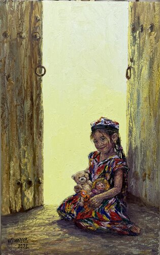 Home Begins with Her | Dilorom Mamedova by Dilorom Mamedova, Painting for Sale on Select
