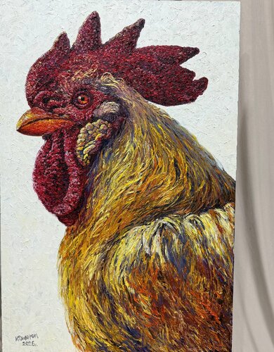 Real Man in the House by Dilorom Mamedova, Painting for Sale on Select