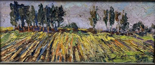 The Rows: Rhythm of the Earth by Dilorom Mamedova, Painting for Sale on Select