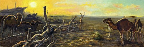 Ship of the Desert by Dilorom Mamedova, Painting for Sale on Select