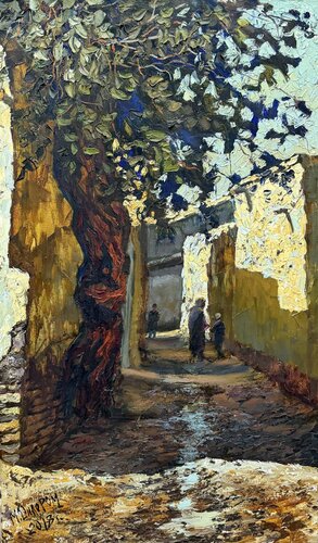 Grandmother's Advice by Dilorom Mamedova, Painting for Sale on Select