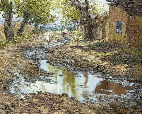 The puddle by Dilorom Mamedova, Painting for Sale on Select
